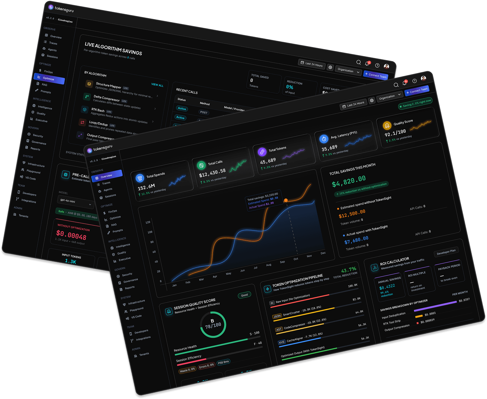 Tokensguru dashboard preview